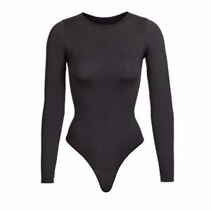 SKIMS Essentials Crew Neck Long Sleeve Body Suit L/XL